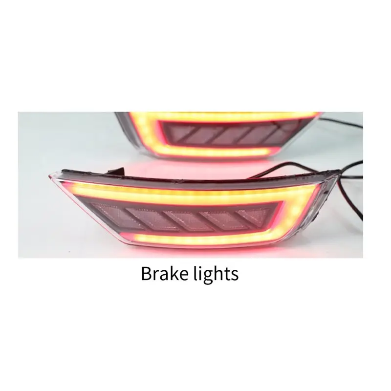 الخلفية إشارة الضباب مصباح LED عاكس ضوء لفورد فوكس 2 MK2 هاتشباك Ecosport الهروب كوغا 2009-2020 2 قطعة المصد الخلفي الإضاءة