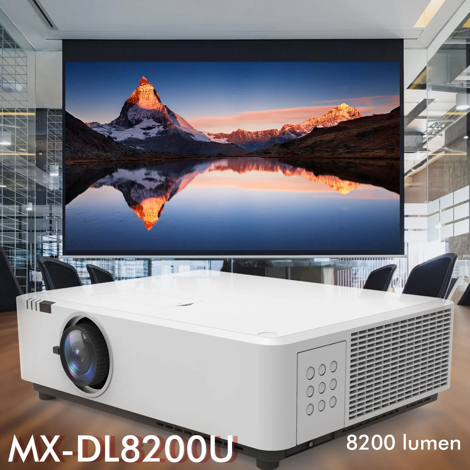 SMX Smart Android TV Laser Proyector 8200 Lumens Home Theater DLP Projector