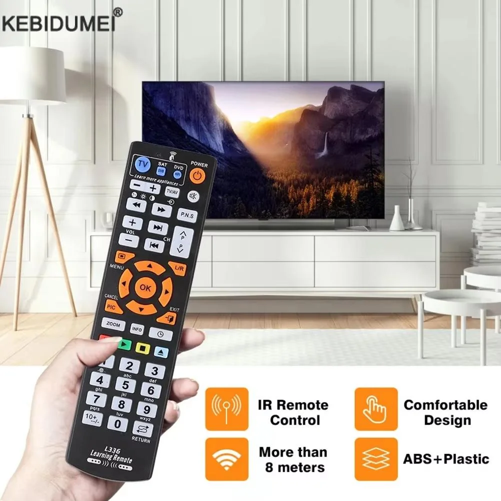 Universal L336 Remote Control with IR Learning Function for TV CBL DVD SAT STB DVB HIFI TV BOX VCR STR-T Infrared Devices