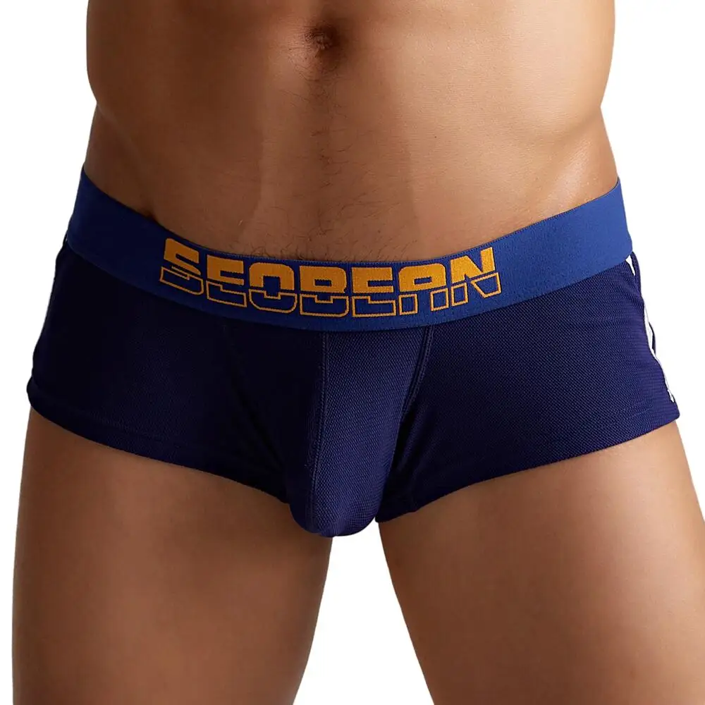 SEOBEAN Mesh Breathable Men\'s Boxer Underwear Underpants Sexy Men Lingerie Boxershorts Male Panties Boxer Shorts