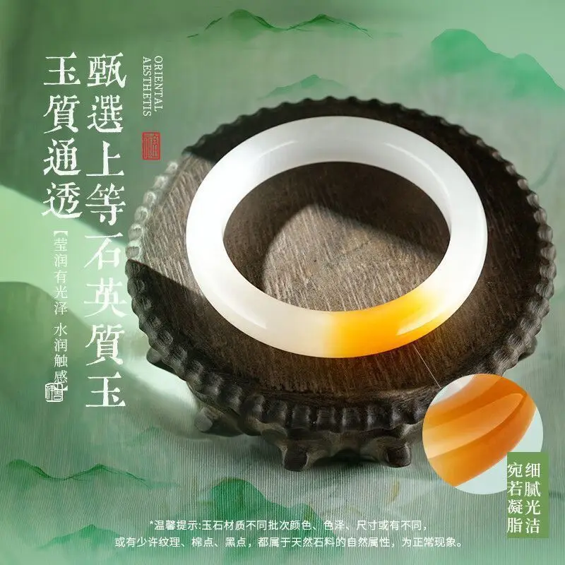 Women, Quartz Jade Tianshan Green , Sweet Birthday Gift for Girlfriend or Wife, Unique Bangle