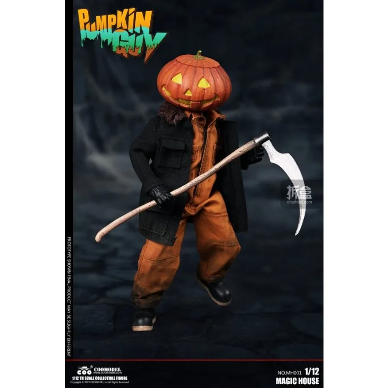 COOMODEL Oryginalna Seria Magiczny Dom Dyniowy Ludzik Strachodawca 1/12 Ruchoma Lalka Ręcznie Robiony Model Zabawka Kolekcjonerska Dostępna od Ręki