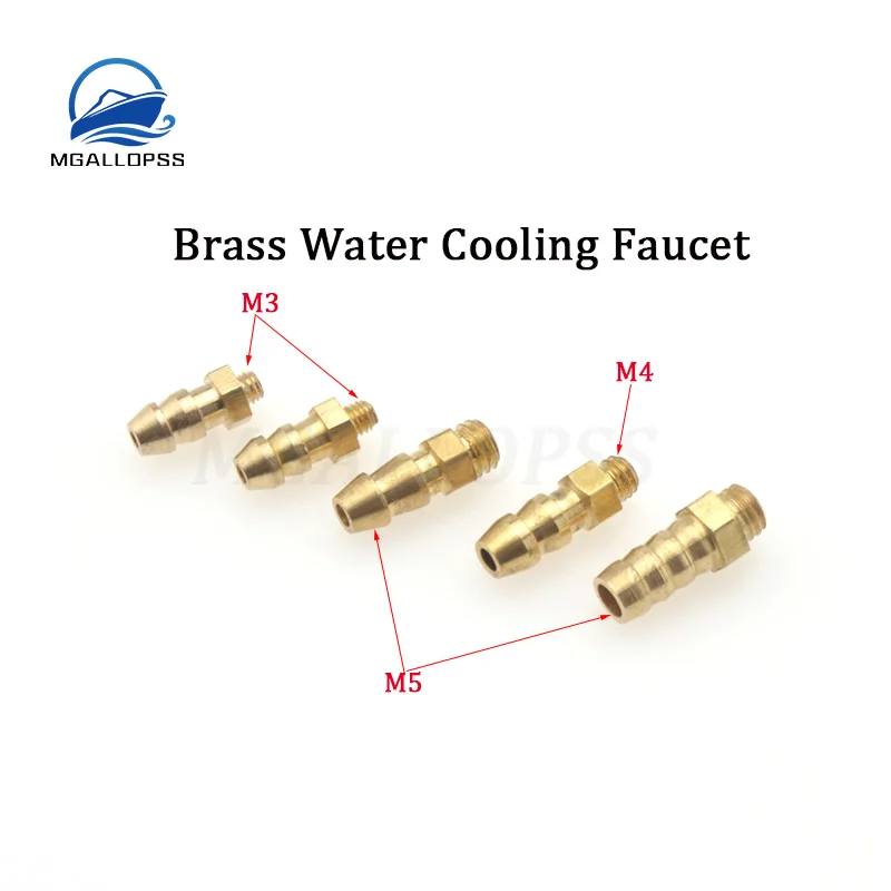 2 szt. RC samochód/łódź mosiężny kran chłodzący wodę (M3/M4/M5 gwintowe smoczki wodne) dysze paliwa do metanolu benzyna samochód/łódź