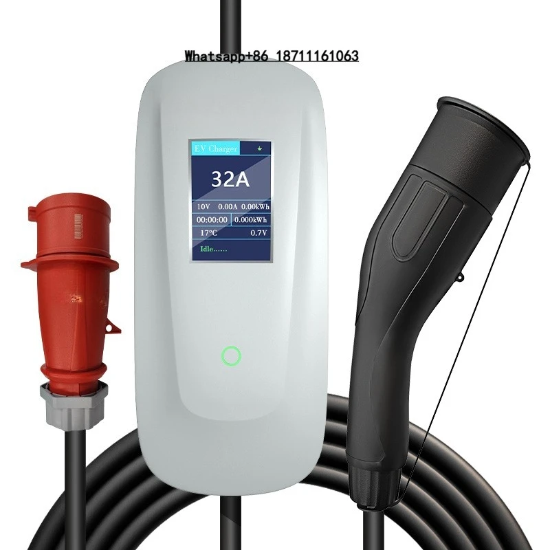 

Ev Fast Charger 16a 32a 11kw 22kw Level 2 Type 1 Type 2 GBT Charging Station Portable Ev Charger With App Control