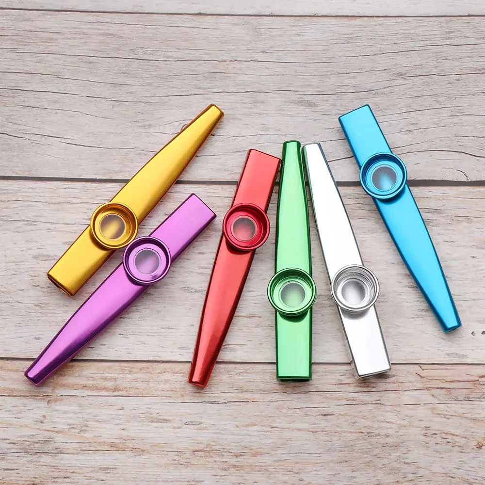 Metal Kazoo Lightweight Portable For Beginner Flute Instrument Music Lovers Woodwind Instrument Simple Design Lightweight Kazoo