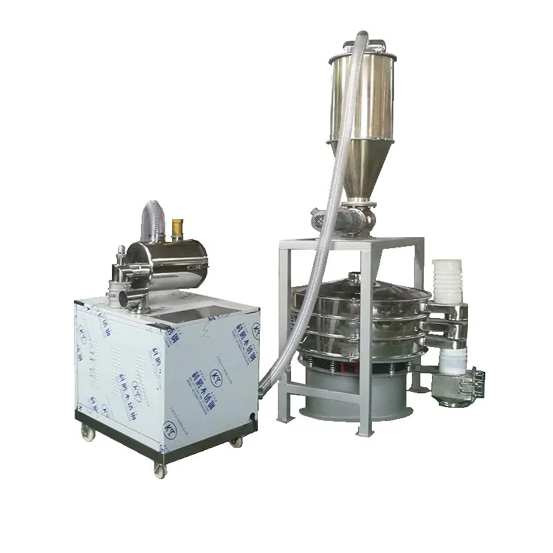 Vacuum feeder, manufacturer of stainless steel solid  closed dust-free conveyor vacuum suction machine