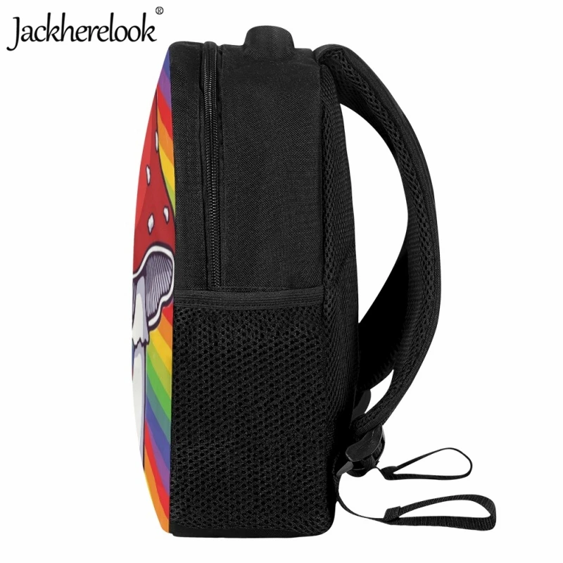 Jackherelook-mochilas escolares para niños, mochilas de viaje informales con estampado 3D de setas, para guardería