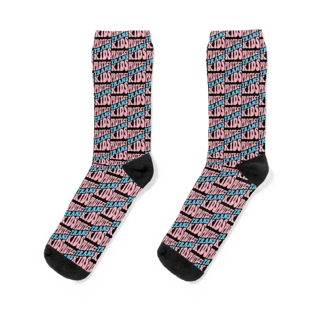 PROTECT TRANS KIDS Socks christmass gift basketball compression Men Socks Women's