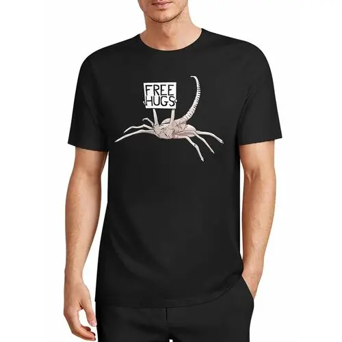 Alien Monster Fun Slogan American-Style T-Shirt, Quirky and Funny Short-Sleeve Shirt