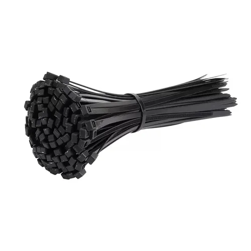 Imagen 2 del producto Brida para cables autoblocante, brida de nailon, bridas con cremallera, cierre fuerte de plástico blanco/negro, resistente a altas temperaturas, 1000 Uds.