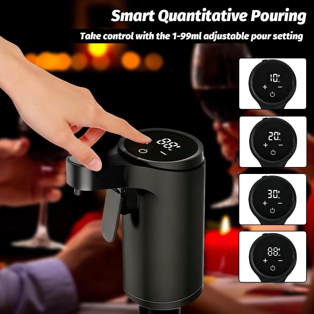 Electric Wine Decanter & Smart Liquor Dispenser Smart Quantitative Alcohol Dispenser Professional High End Whiskey Pump Dispense