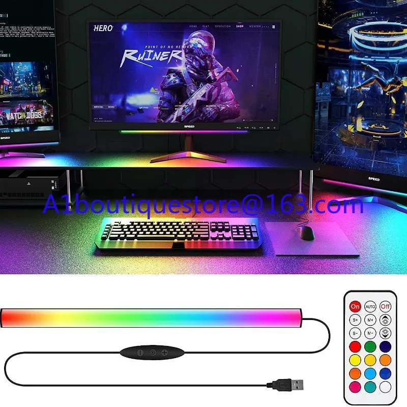 RGB Symphony Game Light Monitor Ambient Backlight 5VUSB Desktop Stand Room Decoration Keyboard Light