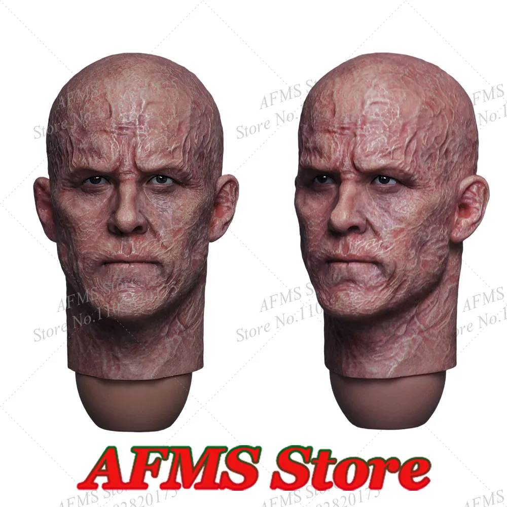 

PRESENT TOYS PT-SP88 1/6 Male Soldier Deadpool Head Sculpture Humorous The Bald Head Model Fit 12In Action Figures Body Dolls