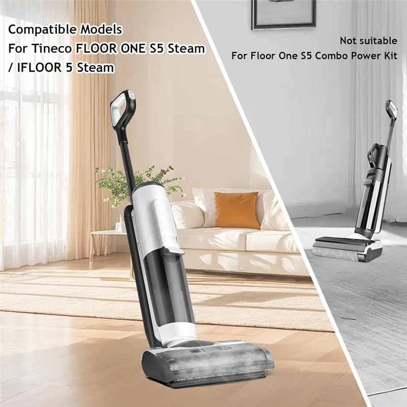 A83G-فرشاة دوارة فلتر Hepa لـ Tineco FLOOR ONE S5 Steam/IFLOOR 5 مجموعة ملحقات المكنسة الكهربائية الرطبة والجافة