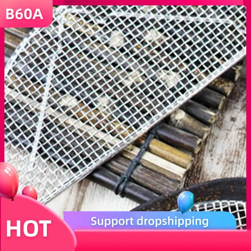 

B60A 5X Fried Tempura Net Stainless Steel Grill Hamburger Fried Chicken Grease Net Japanese Cuisine Slate Pork Rack Home A
