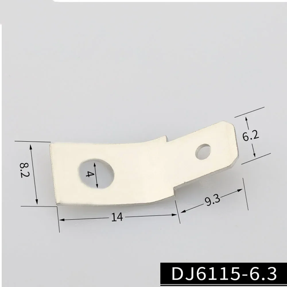 4mm thickness 0.7mm Curved male insertterminal 100PCS/Bag Speaker insert connector