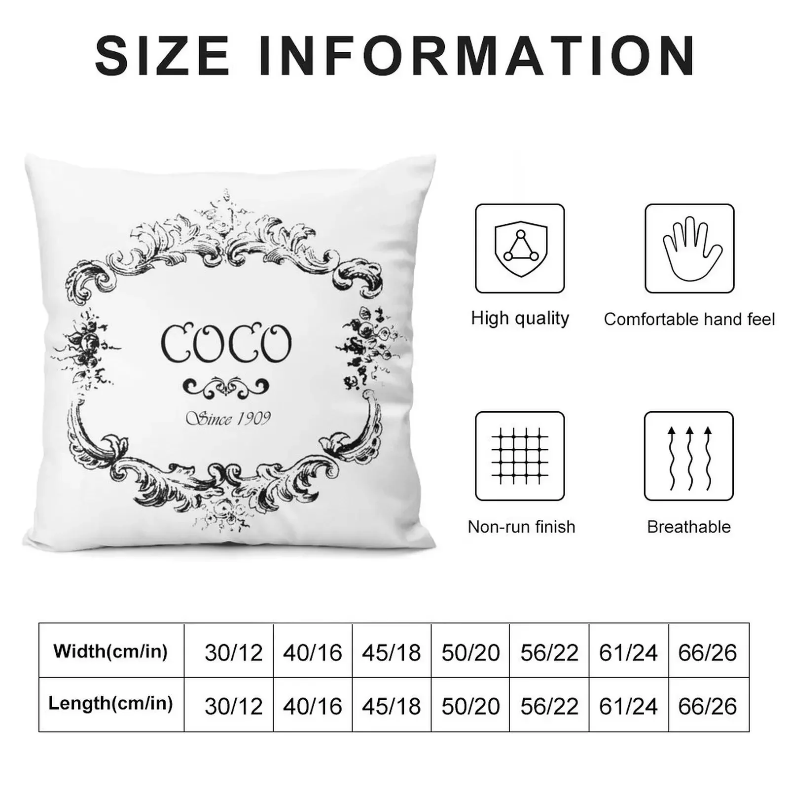 coco logo vintage old style Throw Pillow Christmas Covers For Cushions christmas cushions covers pillow