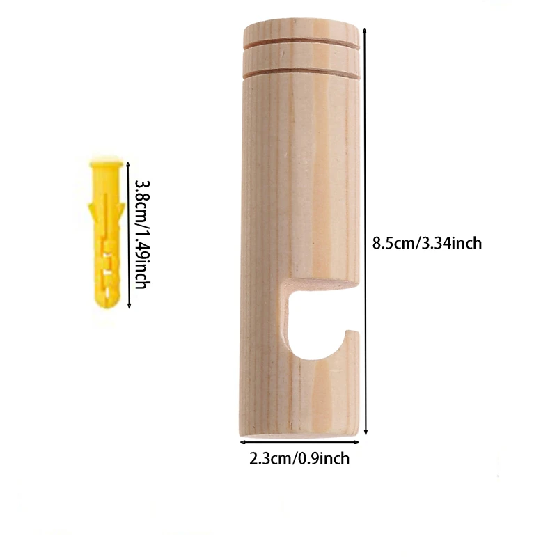 1/2Pcs appendini per piante da parete in legno naturale gancio per vaso di fiori appeso staffa per fiori nordici per lanterne campanelli eolici balcone decorazioni per la casa
