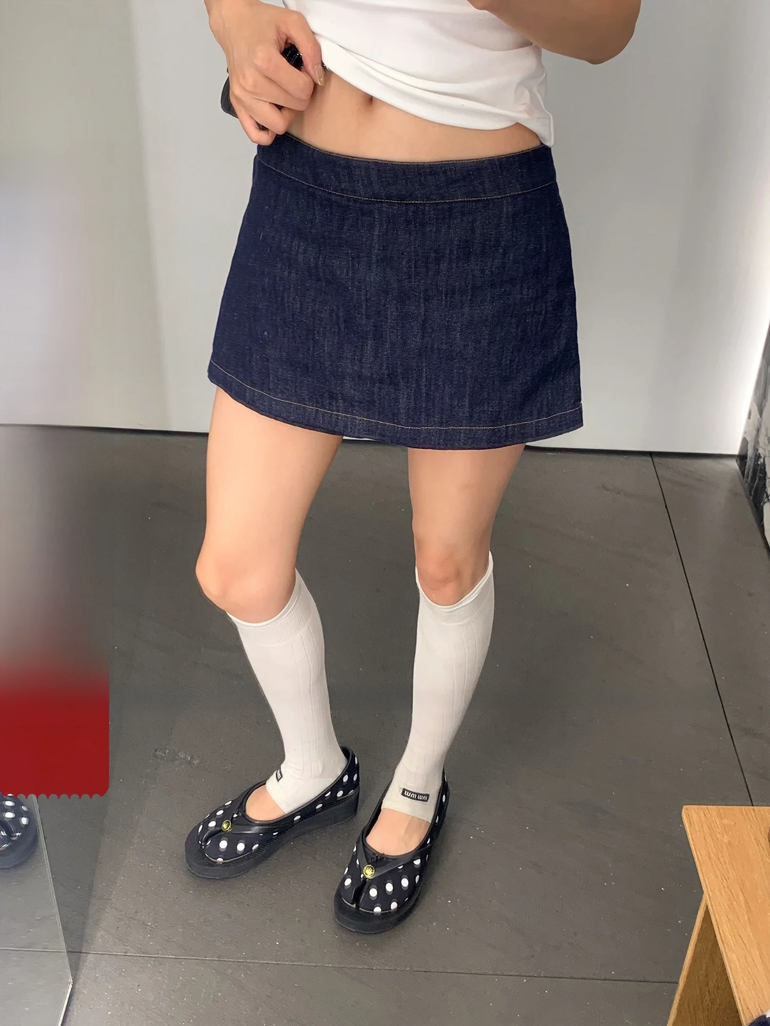 

Джинсовые брюки-кюлоты с высокой талией и широкими штанинами в стиле Парижской недели моды, повседневные, на молнии, для женщин