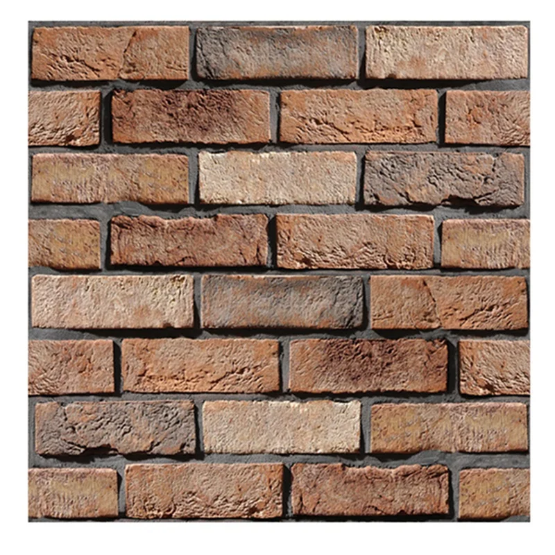 

Brick Wallpaper Peel And Stick Removable Wallpaper Textured Self Adhesive Wallpaper Vintage Faux 3D Brick Wallpaper