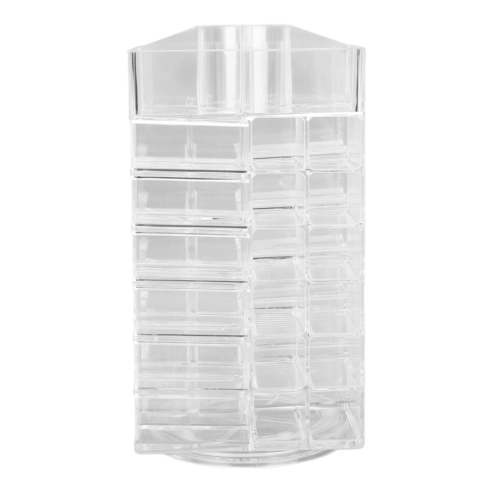 Lipstick Tower Holder Large Capacity Rotary Lip Gloss Storage Organizer Display Clear 360 Degree Rotating 53 Slots for Perfume