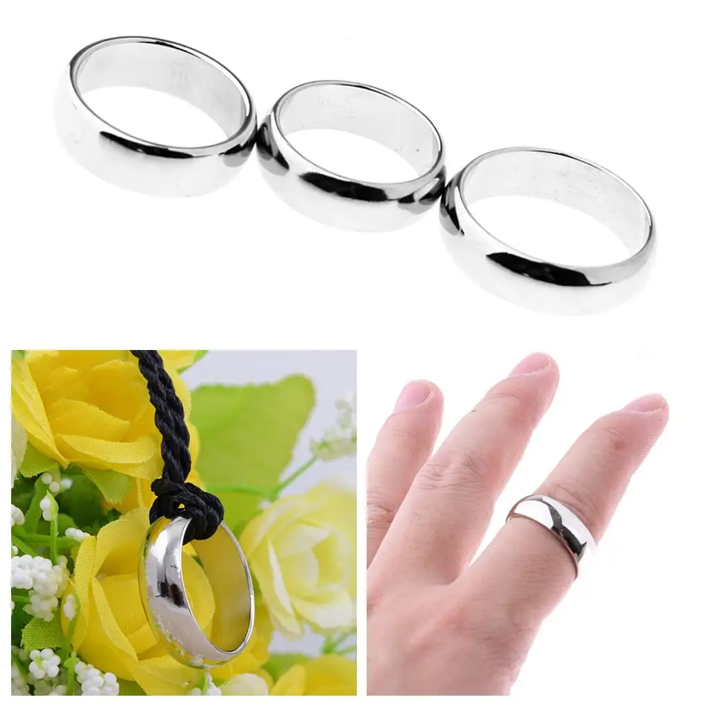 

Magnetic Trick Pk Ring Show Props Silver Magician Finger Ring