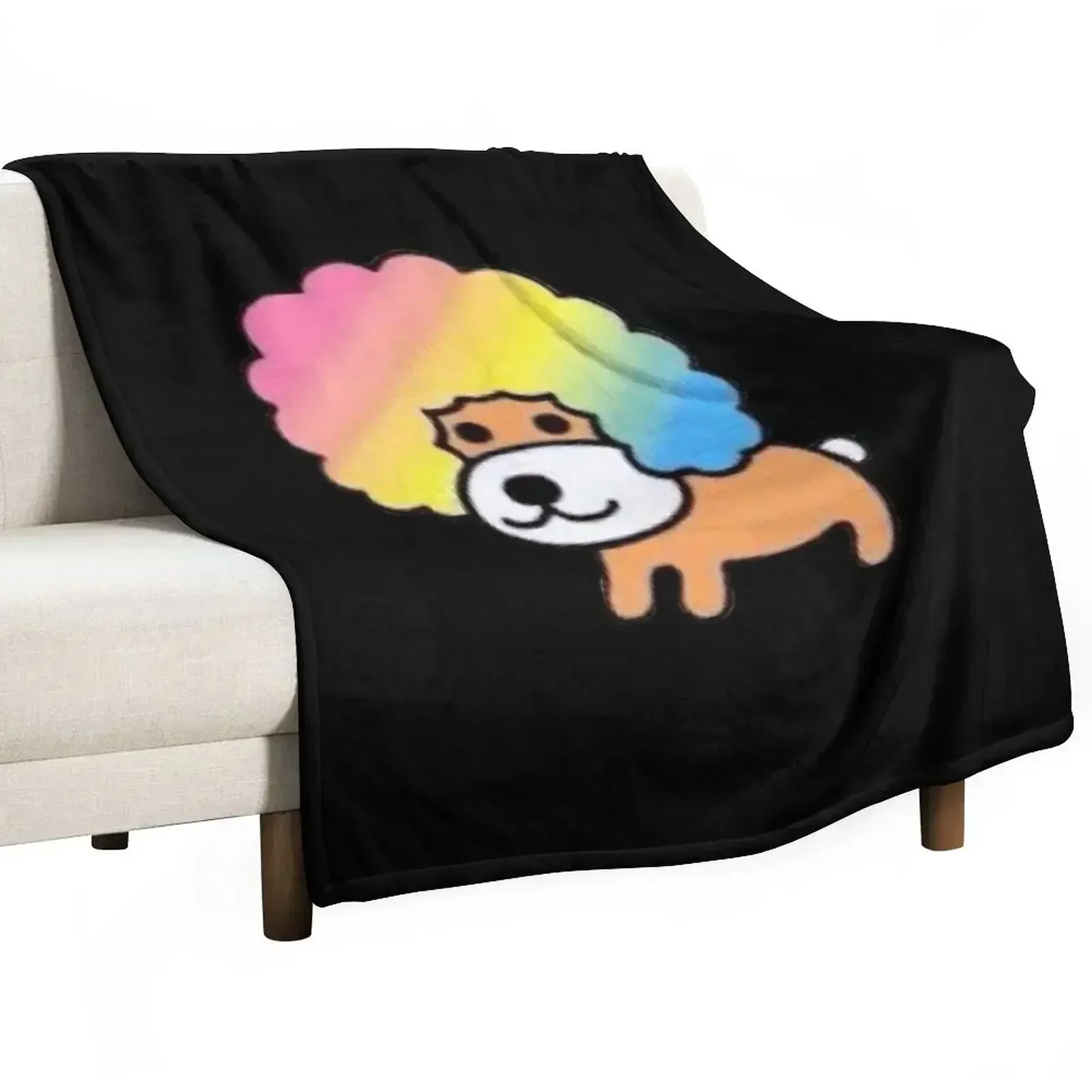 

Afro Ken Inspired Graphic Throw Blanket Soft Bedroom Blanket for Night Sleeping