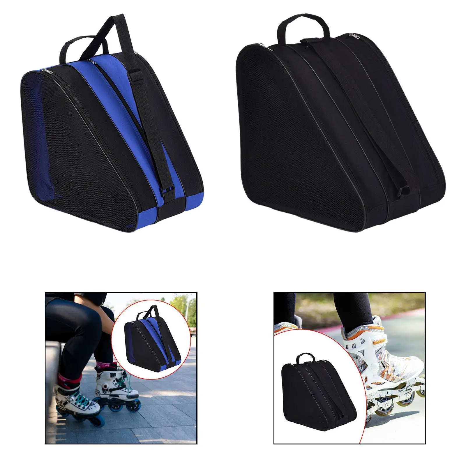 

Roller Skates Bag Oxford Skating Shoes Storage Bag for Adults Kids Women Men