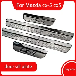 For Mazda cx-5 cx5 2017 - 2018 Door Sill Scuff Plate Welcome Pedal Stainless Steel Car Styling Car Accessories