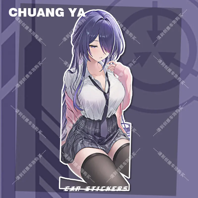 Anime Vinyl Sticker Waterproof Decal JDM Style For Automobile Electric Motorcycle Personalized Body Decoration