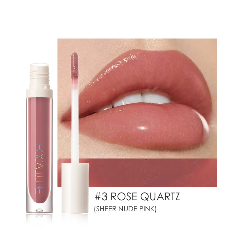 Nourise Lip Glow High Shine&Shimmer Glossy Lips Makeup Non Sticky Plumping Lip Gloss