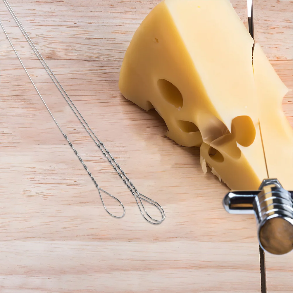 

4Pcs Cheese Slicer Wire Replacement Stainless Steel Kitchen Gadget for Thick Thin Slices Food Shop Home Cheese Wire