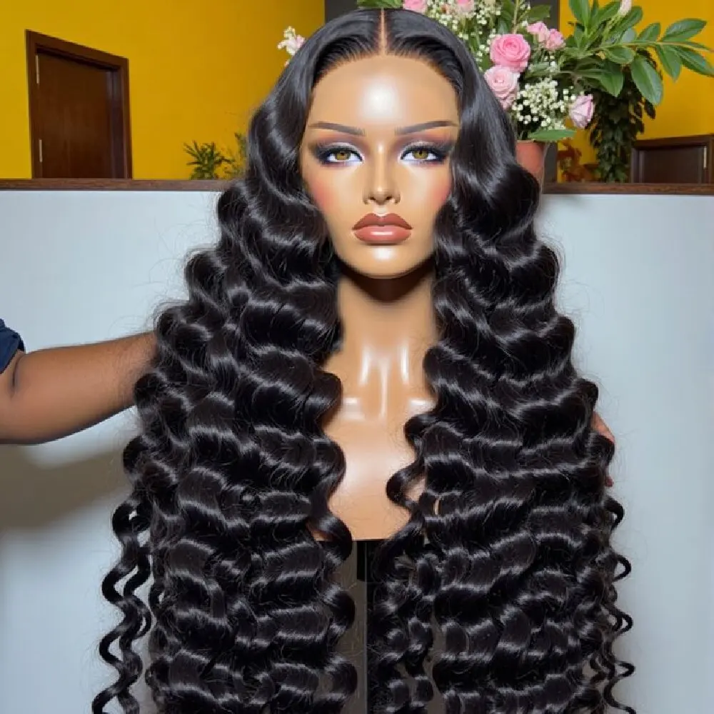 

13x4 Deep Wave Human Hair Wig 42 Inch Deep Wave 13x6 5x5 Lace Front Wigs 200 Density Wig Human Hair Pre Plucked With Baby Hair