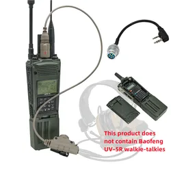 Hearangel 6 Pin V2 Ptt DulPRC-163 Harris Militaire Radio DUNIVirtual Non Fonctionnel Walperforé Talkie Modèle pour Baofeng UV5R