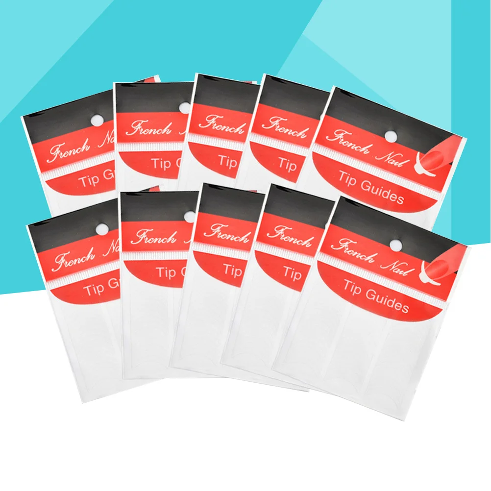 Pegatinas para uñas DIY, calcomanías para manicura en forma de U, fácil de aplicar en el hogar o profesionalmente para esmalte de uñas acrílicas de Gel Uv