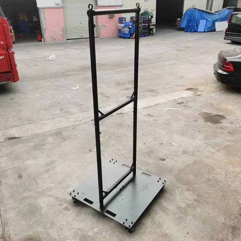 Modular rigging frame U-mesh kit truss with rolling baseplate