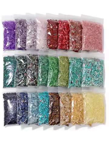 Natural Crystal Stones Irregular Gravel Agate Jade Quartz Healing Mineral for Specimen Collection Aquarium Home Decor DIY Crafts