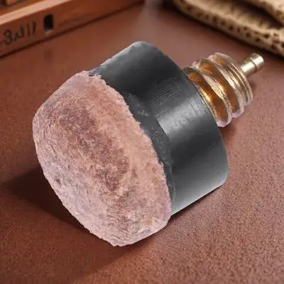 

40pcs Billiard Cue Ferrules Tips Screw-On Replacement Brown Hard Tip For Pool Cue Stick American Style Press-On Rubber