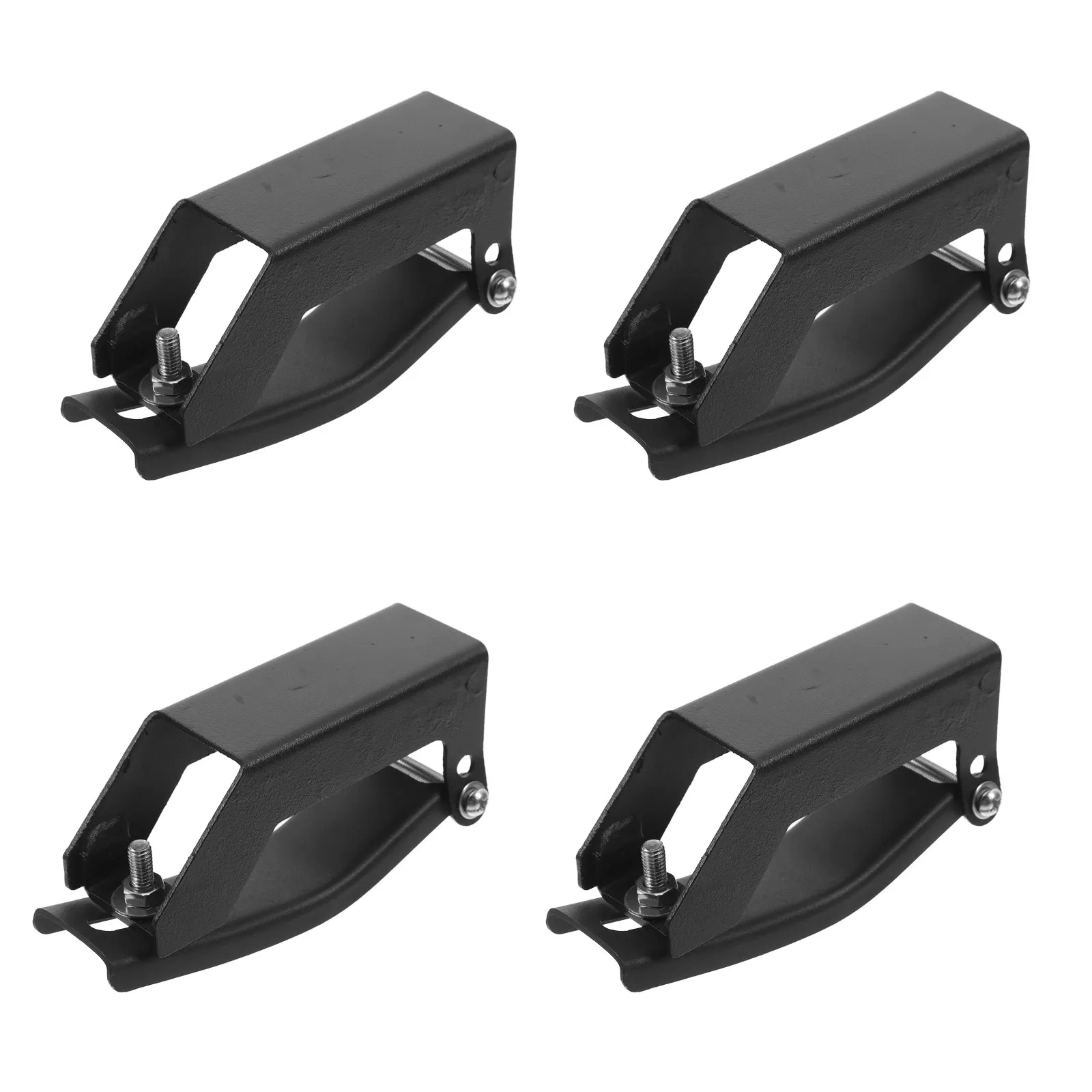 

4pcs Roof Rack Clamps Iron Material Universal Fit Luggage Carrier Mounting Car Bracket Mounting Accessories Hardware