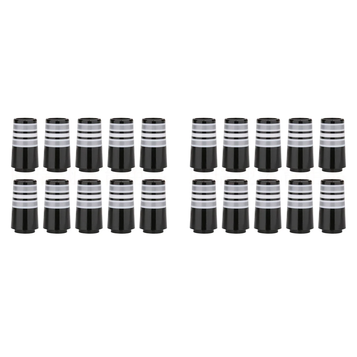 BAAU 20Pcs Golf Ferrules for 0.355 Tip Irons Shaft Sleeve Golf Iron Club Ferrules Replacement