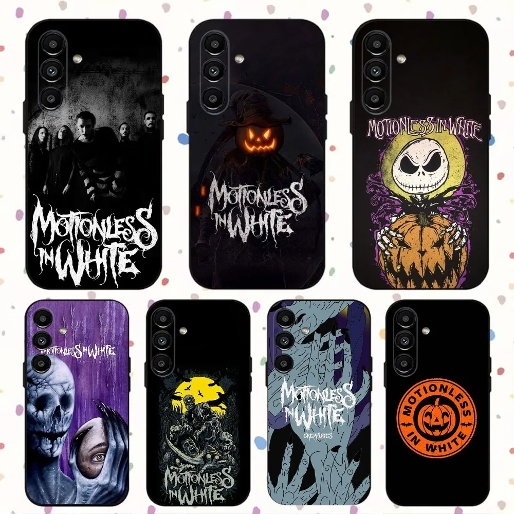 M-Motionless In Whites Phone Case For Samsung S24,S21,S22,S23,S30,Ultra,S20,Plus,Fe,Lite,Note,10,9,5G Black Soft Cover