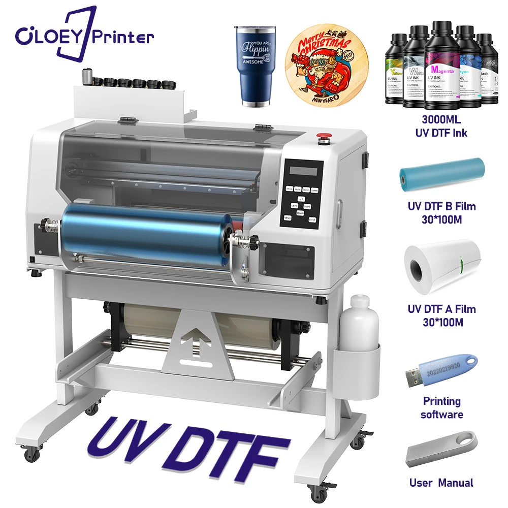 A3 UV DTF Printer For Epson DX7 Impresora a3 UV DTF Sticker Printers Kit For Metal Wood Phone case Metal Acrylic