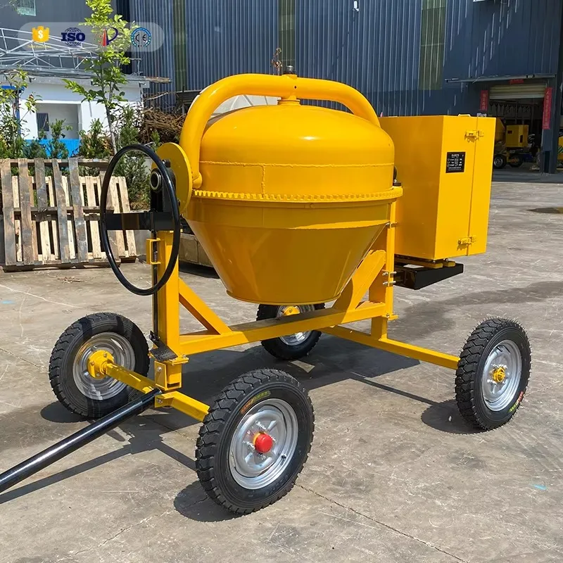 350L Wheeled Mobile Mixing Equipment For Construction Cement Mixture Processing