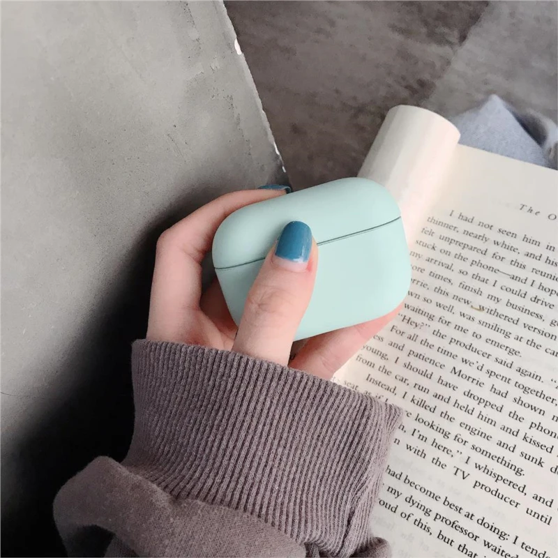 Tpu capa protetora caso de silicone macio para airpods pro fones de ouvido (airpods não incluído)