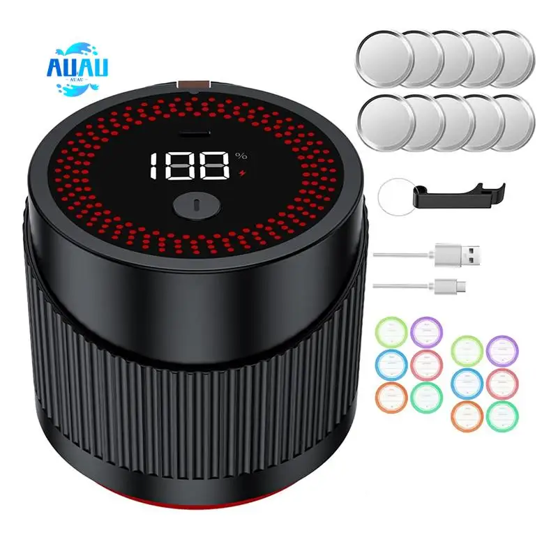 

AUAU-Mason Jar Vacuum Sealer Electric Mason Jar Vacuum Sealer Kit For Wide Mouth And Regular Mouth Mason Jars