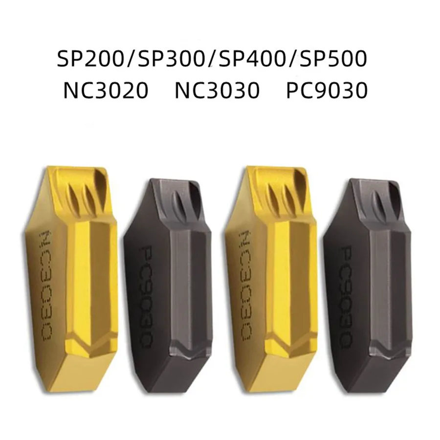 10 PCS SP200/300/400/500 NC3030/PC9030 Carbide inserts Tough and wear-resistant, high quality