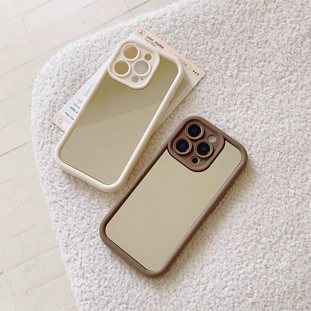 Luxury Make Up Mirror Mirror Case for Vivo Y28 Y03 Y17s Y19s Y100 Y78 Y36 Y27 Y16 Y77 Y75 Y35 Y22s Y02 Y72 Y76 4G 5G Cover