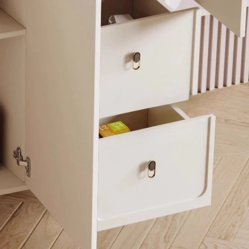 showcase wood dining cabinet Cream wind storage cabinet Storage locker Dresser living room cabinets display cabinet display