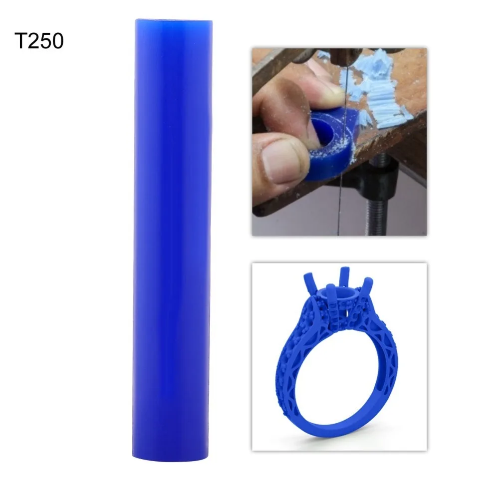 

Precision Hard Wax Blank Ring Mold Hollow Design Blue Color Carving Wax Tube Wax Casting Tube Jewelry Making