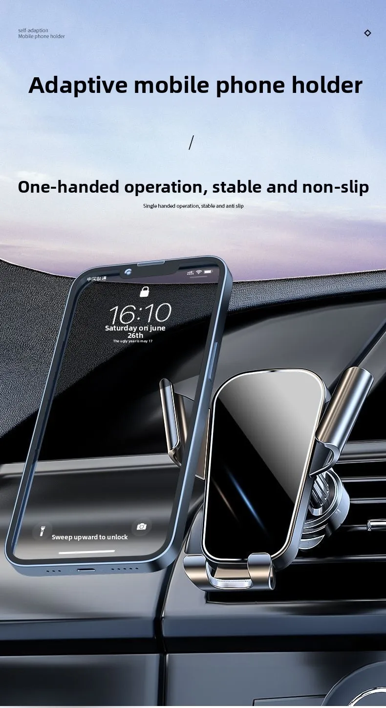 Auto Telefon Halter Auto Air Vent Clip Halterung Mobile Handy Ständer Smartphone GPS Unterstützung Für 5-7 Zoll Mobile geräte Auto zubehör – Detail 4
